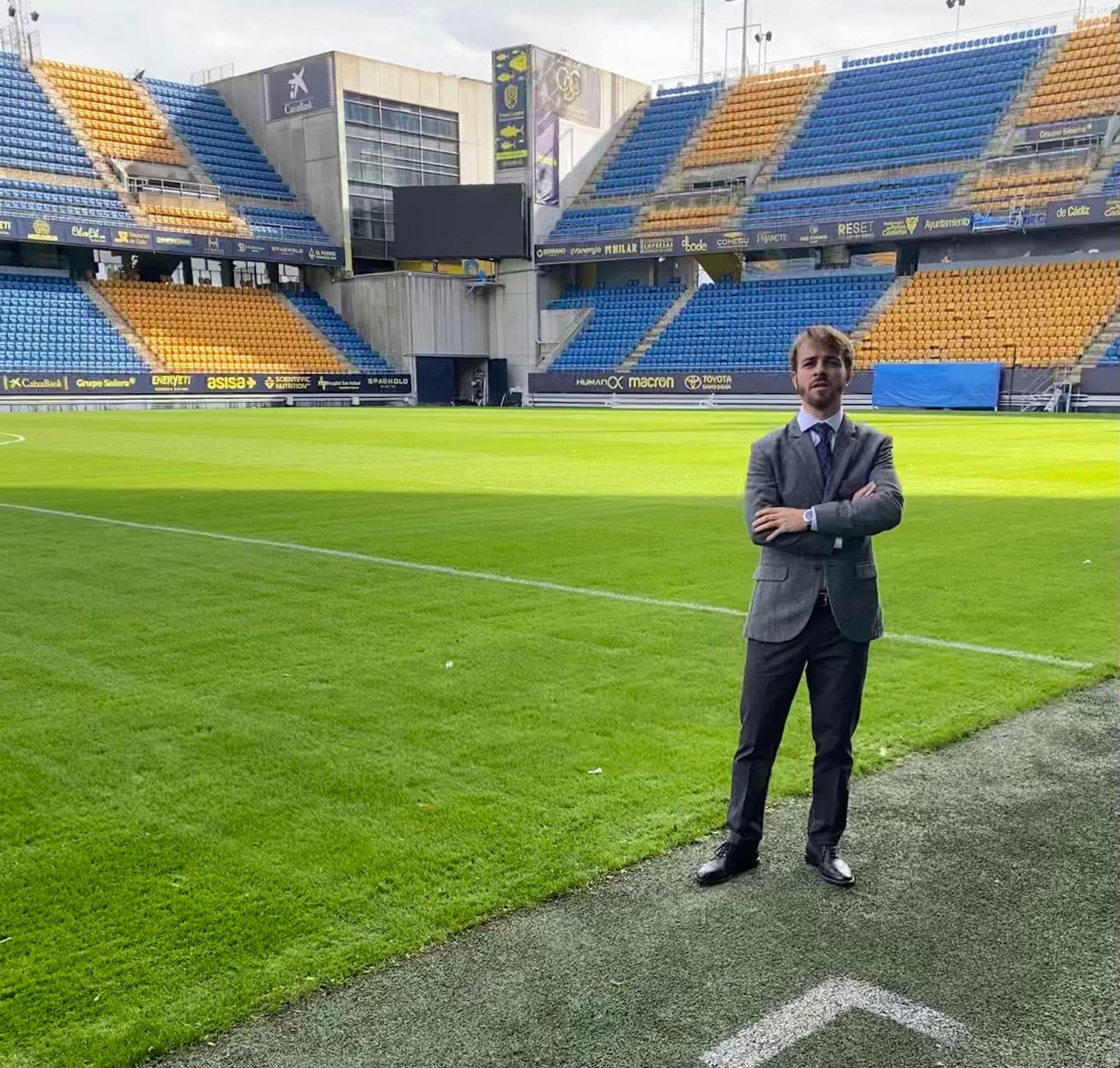 Manuel at the stadium